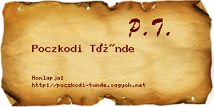 Poczkodi Tünde névjegykártya